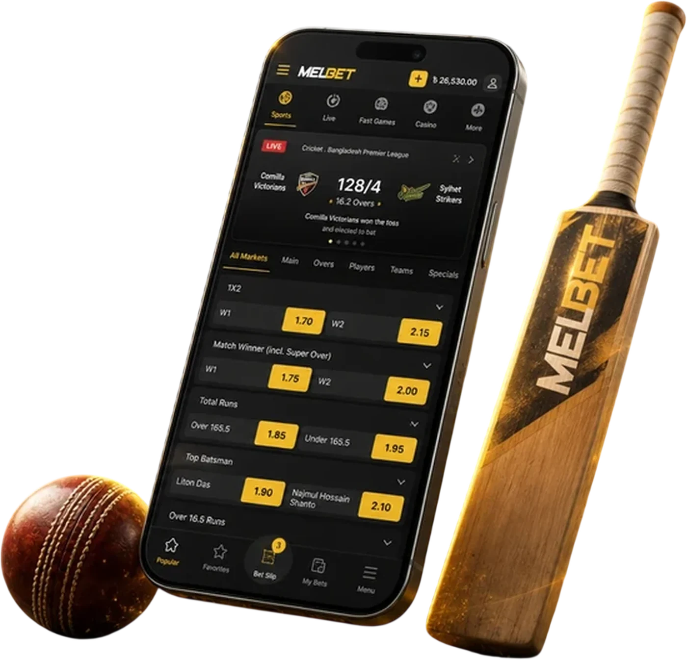 Melbet app for cricket betting in Bangladesh